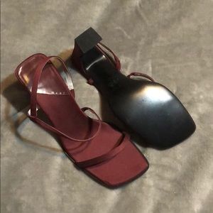 Maroon Nine West Heels